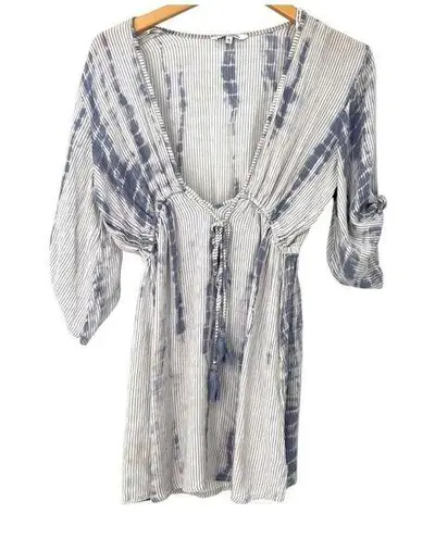 River Island | S | Swimsuit Cover Up Beach Tunic Top Women's Blue