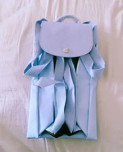 Longchamp Le Pliage Backpack - sky blue