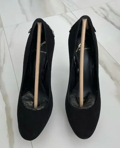 Brian Atwood B  Black Suede Pumps size 6.5