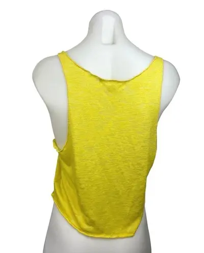 Project Social T Loves Urban Outfitters Yellow Scoop Neck Boxy Tank Top Size S