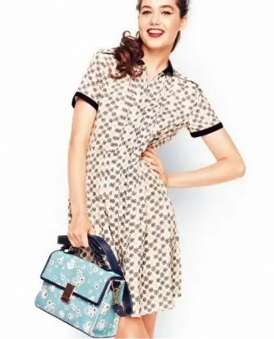 Jason Wu for Target Wheel Print Shirt Retro Midi Dress Size Medium