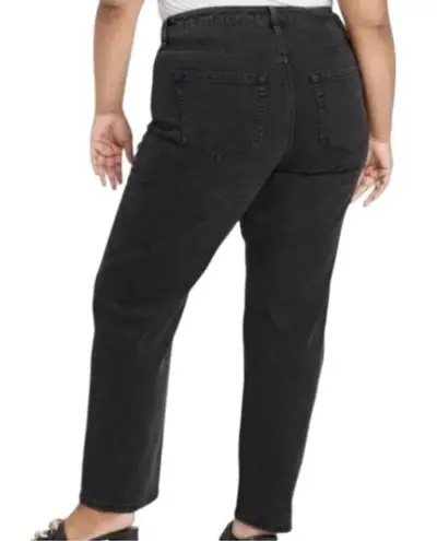 Ava & Viv HIGH RISE 90S STRAIGHT JEANS BLACK WASH SZ 26 NWT - Image 2