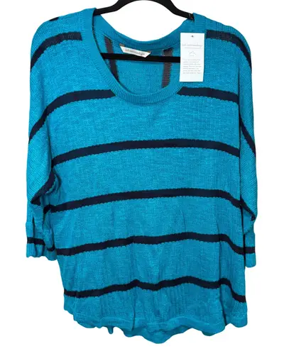 Soft Surroundings  NWT Venice Knit Dolman Sleeve Sweater Striped Plus Size 1X - Image 1