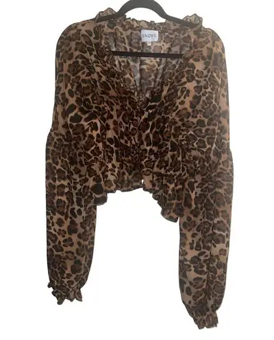 Revolve ✨Prairie Sz XS Top Leopard SNDYS The Label✨