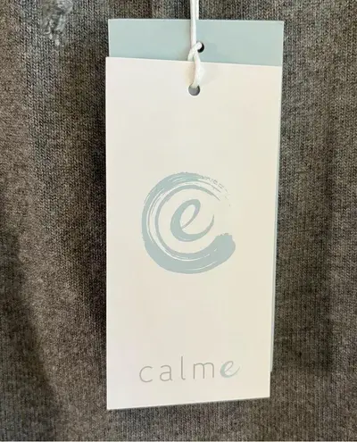 Johnny Was Calmé Sweater Tunnel Drawstring Crop Sweater in Gray Sz XS NWT