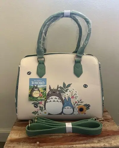 Her Universe Studio Ghibli My Neighbor Totoro Sage Green Floral Satchel Bag