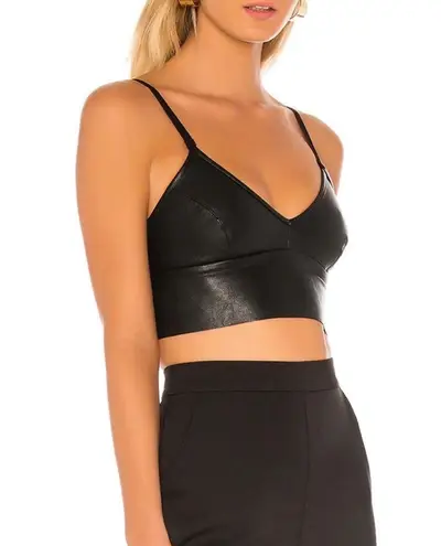 Commando Faux Leather Longline Bralette