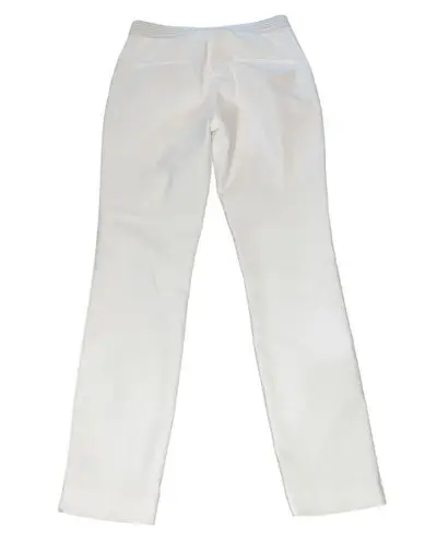 ZARA  White Straight Leg Cuffed Pants Size XS