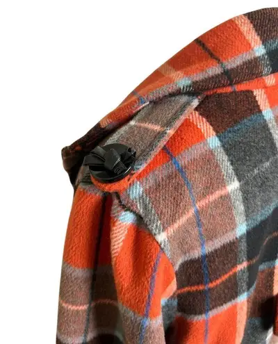 Anthropologie Nick & Mo Wool Orange Plaid Coat Jacket Retro Insp 70s Twee Cute M Size M