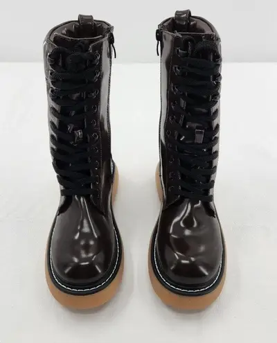 Dream Paris DREAM PAIRS Womens Platform Combat Boots, Chunky Lug Sole Lace Up Size 6.5 BROWN