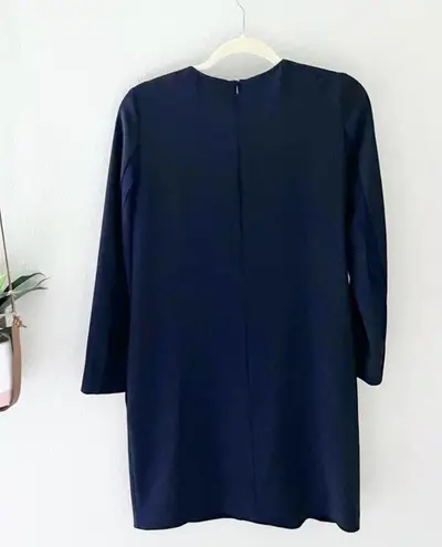 Max Mara Navy Blue Long Sleeve Dress Size S