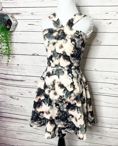 Love...Ady Love…Ady Pink & Black Floral Party Dress Size Small