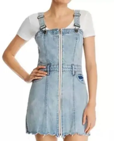 Pistola Nina Front Zip Denim Jumper Dress Size S NWT