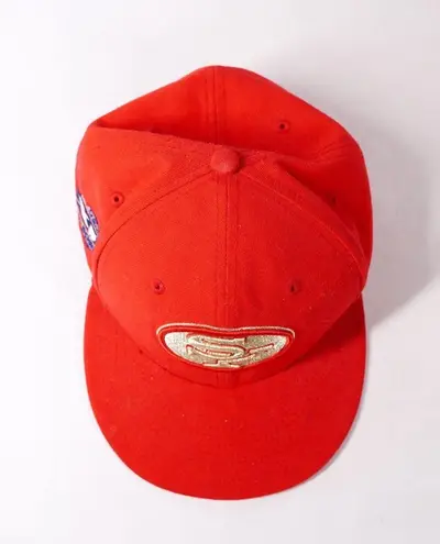 San Francisco 49ers Red NFL Football Fitted Baseball Ball Cap Hat