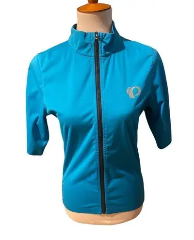 Pearl Izumi  Womens Atheletic Tops Full Zip Half  Sleeve Turquoise Medium-BNWOT