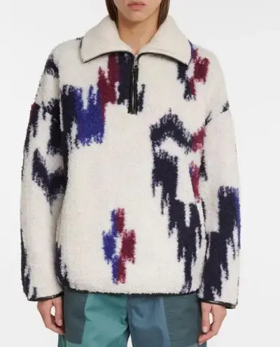 Isabel Marant Size 38 ÉTOILE Marner Printed Fleece Jacket $585 BNWTS