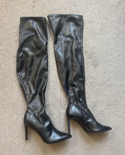 Open Edit  Thigh High Heel Boot - Image 1
