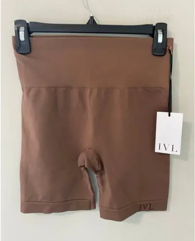 New IVL Women's Seamless Biker Shorts Size M/L Brown Size M