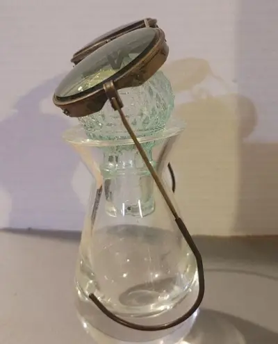 Glasses Welding Steampunk Goggles AO American Optical Green Vintage 10 72 Gold