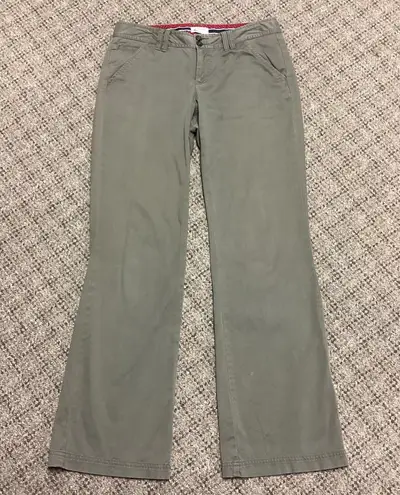 Dockers Favorite Fit Olive Army Green Twill Chino Pants Size 4