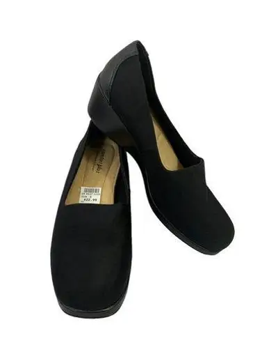 Comfort Plus by Predictions Women's Casual Black Wedges