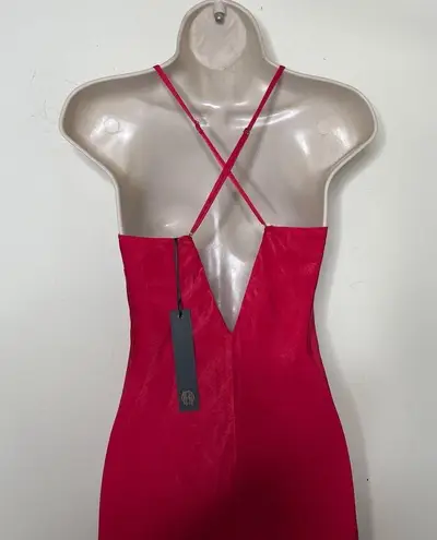 HOUSE OF HARLOW 1960 x REVOLVE Mirna Dress in Crimson Red sz XS