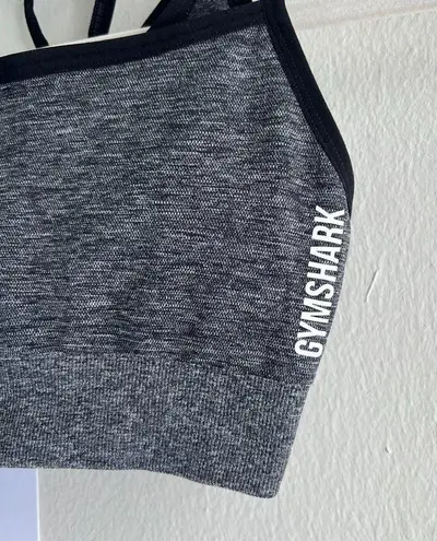 Gymshark NEW  Adapt Seamless Sports Bra in Marl Grey/Black