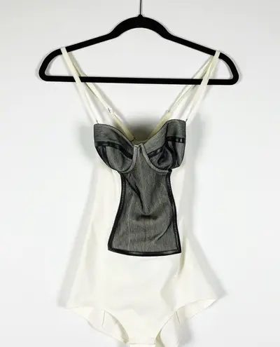 Kit Willow Cotton Silk Mesh Underwire Bra One Piece Corset One Piece Body Suit