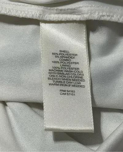 Eliza J Women’s Size 6 Navy Blue White Pink Geometric Print Sheath Mini Dress