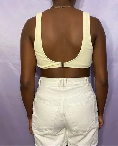 Cream bikini with button up detailing M Size M