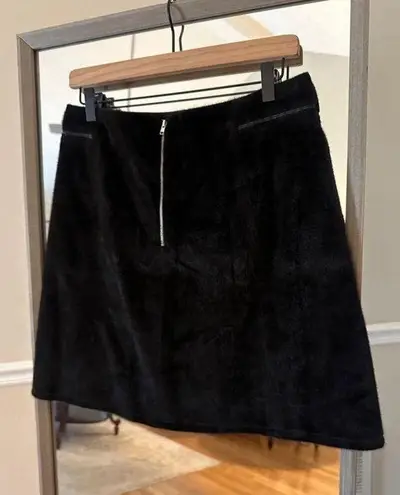 potter's pot Women's Faux Fur Skirt Size S Black