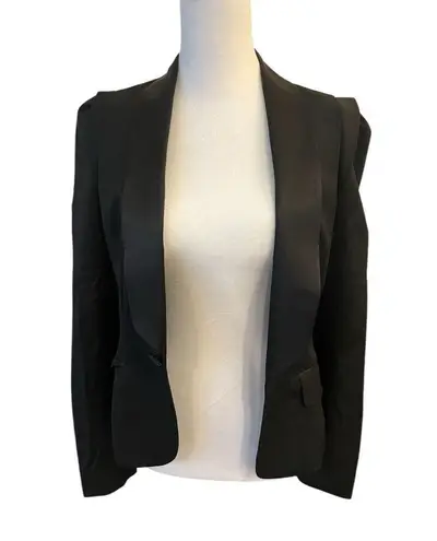 Maje Black Tailored Blazer with Notched Lapels