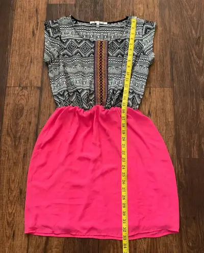 Collective Concepts Boho Pink Embroidered Dress Size S