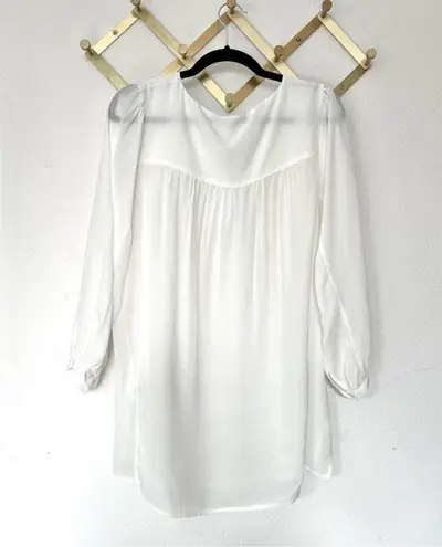 ANINE BING White boho sheer Flowy Tassel Blouse XS