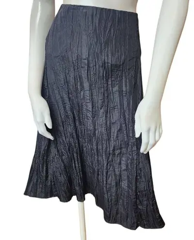 MSK Women Black Midi Skirt (2X) Black