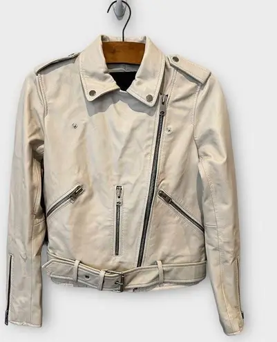 ALLSAINTS Belfern Leather Biker Jacket Size US/4