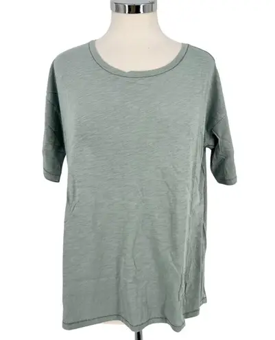 Barefoot Dreams Malibu Collection Slub Jersey Tee Waterfall Size Medium NWT