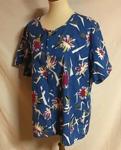 Vintage 80s bright surfer tunic Size L