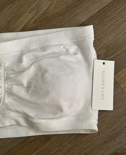 Sugar and L!ps Bra Bandeau White 