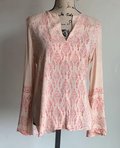 BCBGMAXAZRIA  Boho V-Neck Blouse