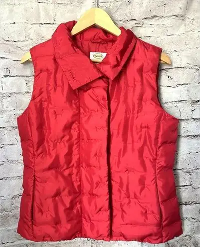 Talbots  Red Puffer Goose Down Vest Womens S