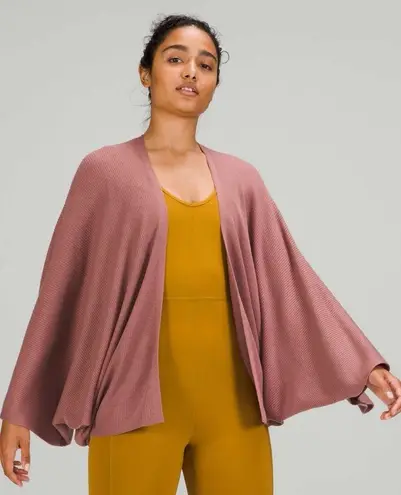 Lululemon  Cashlu Knit Textured Wrap in Spiced Chai thumbnail 1
