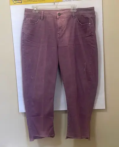 Lane Bryant 1094741 Lavender Girlfriend Cropped JEANS $70 NWT 16