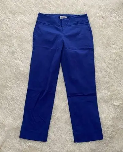 Elle pleated dress pants ankle length royal blue mid rise 💙
