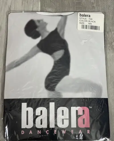 Pair NEW Balera Black Tights Style #T99 Ballet Adult Womens Size MA Size L