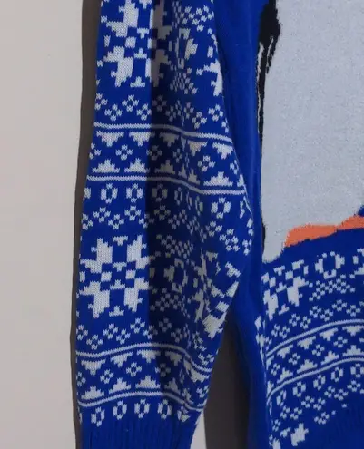 Isabella's Closet Penguins Kissing Under Mistletoe Ugly Christmas Sweater Large