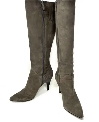 via spiga grey suede boots, size 8.5
