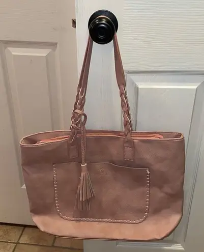 Weimeibaige Blush Vegan Leather tote Pink