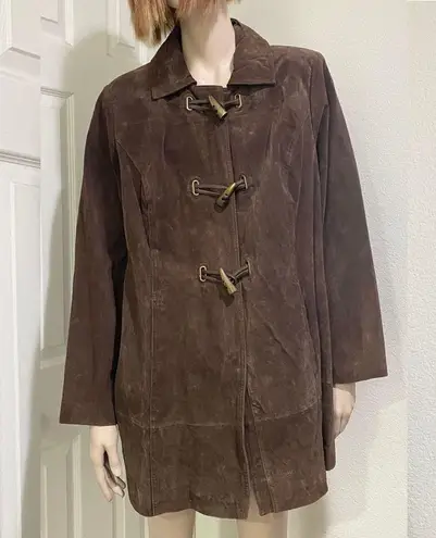 BRADLEY BAYOU Brown Suede Leather Horn