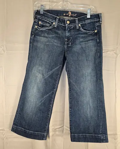 7 For All Mankind  Womens‎ Dojo Capri Jeans 28